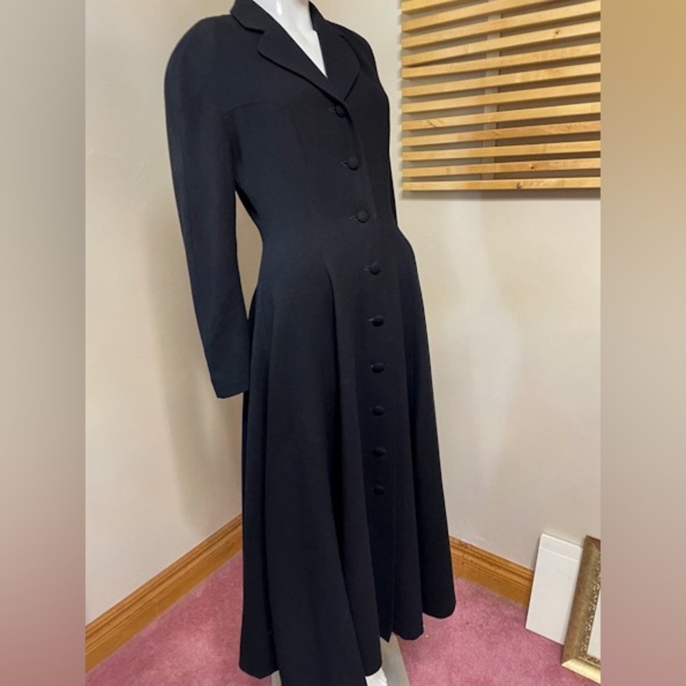 Finnish-designed, Lightweight Wool Long Equestrian Style Princess Coat/Dress